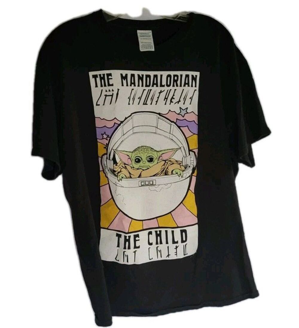 Baby Yoda Mandalorian The Child 100%Cotton Tshirt Size L